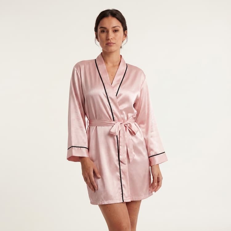 Tiffanya Satin Night Robe - Image 3